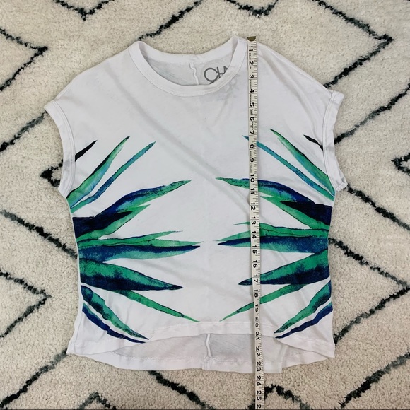 Chaser White Palm Leaf TShirt - Picture 8 of 9